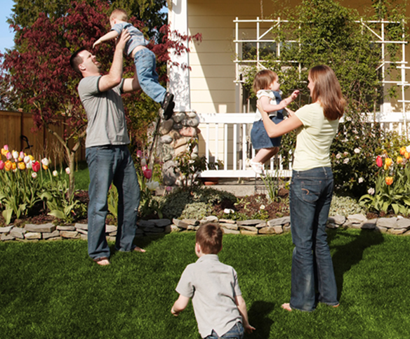 happy family outdoor