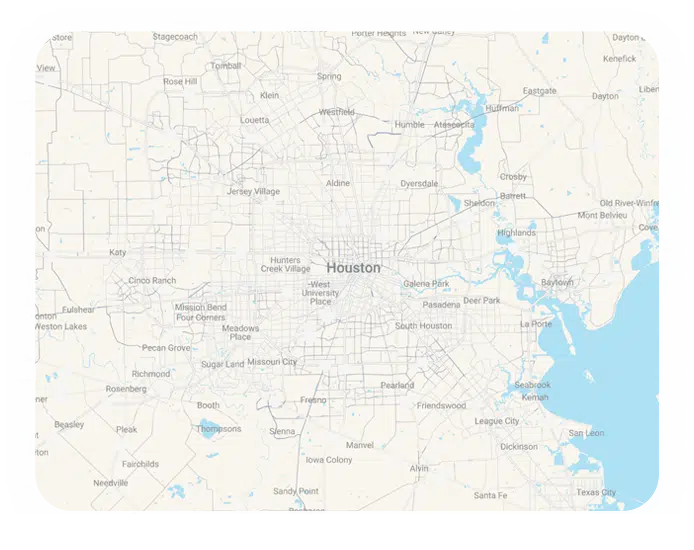 A map of Houston, Texas